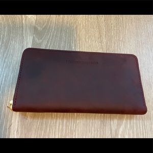 Portland Leather Goods Accordion Zip Wallet